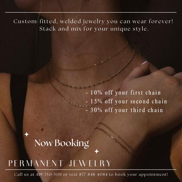 Tamed Hair Studio is now offering PERMANENT JEWELRY!